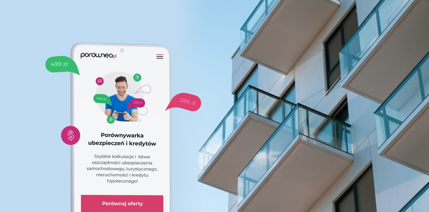 The Porówneo mobile website.