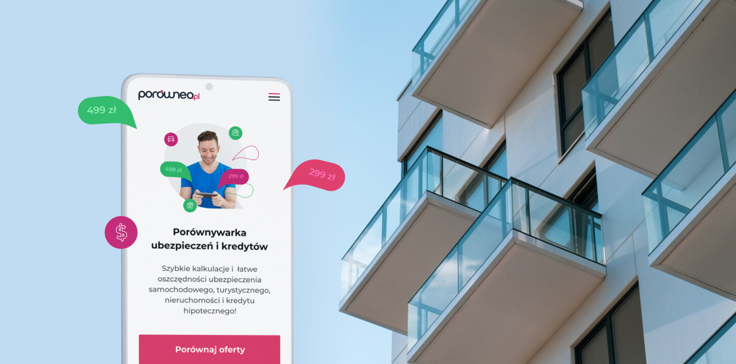 The Porówneo mobile website. The Porówneo mobile website.
