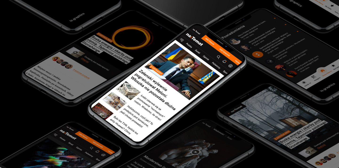 The mobile version of the NaTemat website. The mobile version of the NaTemat website.
