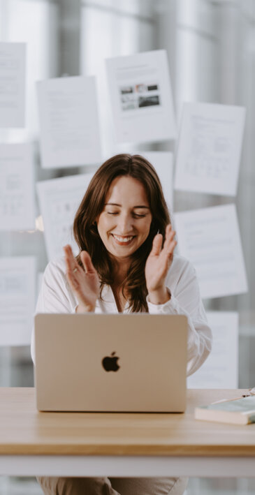 Natalia Kamieńska, Head of Content, at work.