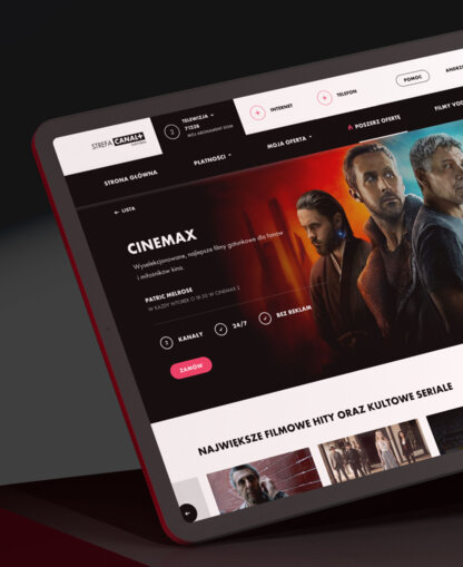 Canal+ entertainment website. Canal+ entertainment website.