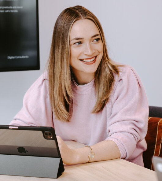 Klaudia Doerffer, Head of Research, at work. Klaudia Doerffer, Head of Research, at work.
