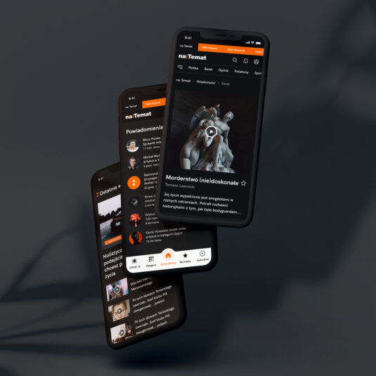 Mobile version of the NaTemat website.
