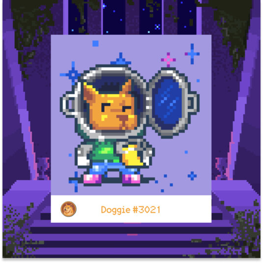 A Moonie character called Doggie #3021. A Moonie character called Doggie #3021.