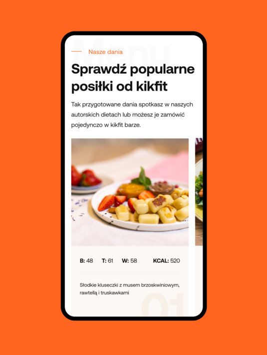 The kikfit website's mobile version. The kikfit website's mobile version.