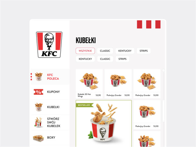 KFC_ Listing page