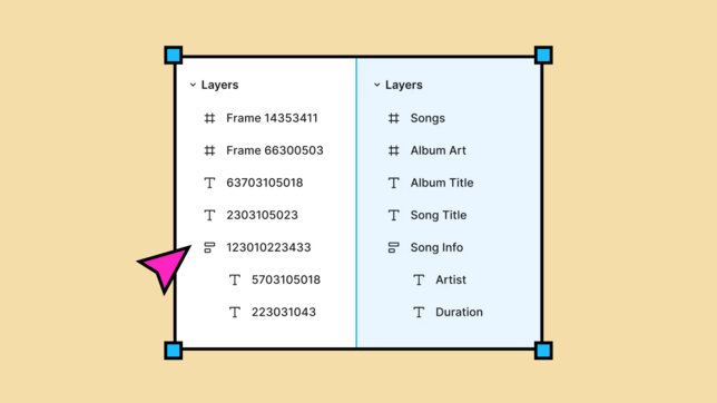 Rename layers automatically