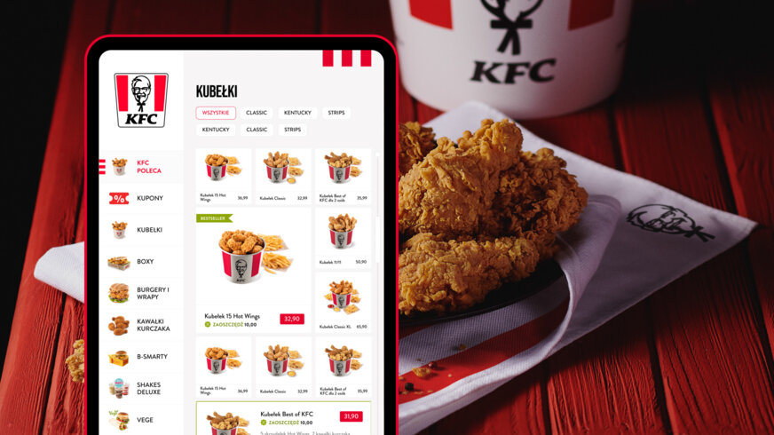 KFC kiosk.