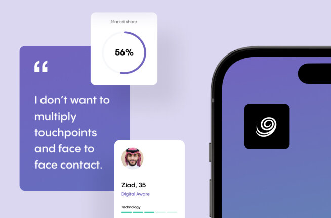 Zain's digital platform with a quote from its users: "I want to multiply touchpoints and avoid face to face contact". Zain's digital platform with a quote from its users: "I want to multiply touchpoints and avoid face to face contact".