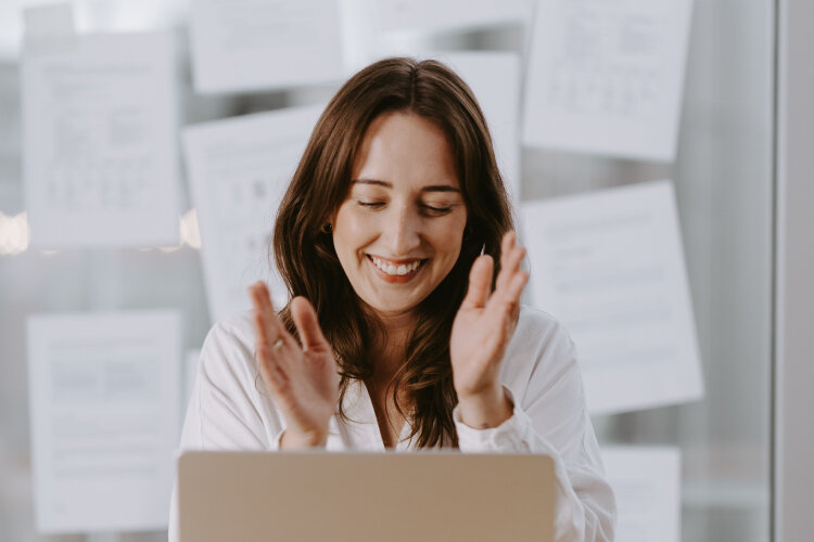 Natalia Kamieńska, Head of Content, at work.