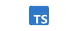 TypeScript logo. TypeScript logo.